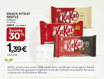 Coop Kitkat Snack offerta