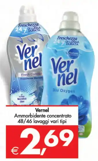 Deco Supermercati Vernel Ammorbidente concentrato 48/46 lavaggi vari tipi offerta