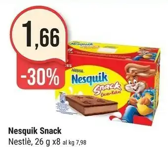 Supermercati Gulliver Nestlè Nesquik Snack Cacao 26 G(ml) offerta
