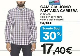 Ipercoop Carrera Camicia uomo offerta