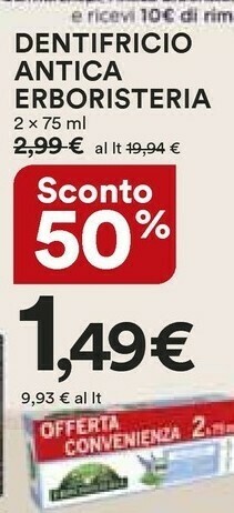 Ipercoop Dentifricio offerta