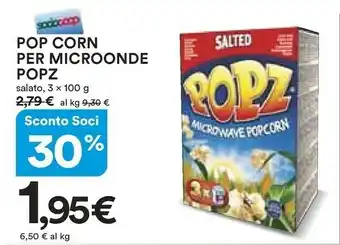 Ipercoop Popz Snack offerta