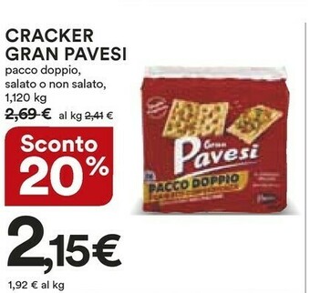 Ipercoop Pavesi Crackers offerta