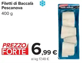 Carrefour Filetti di Baccalà Pescanova 400 g offerta