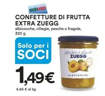 Ipercoop Zuegg Marmellata offerta