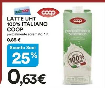 Ipercoop Latte parzialmente scremato offerta