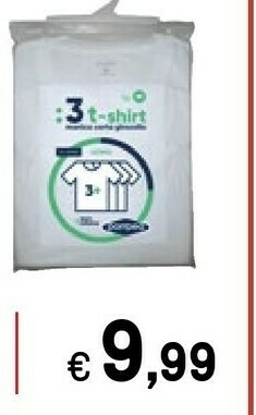 Iper La Grande Pompea Conf. 3 T- Shirt Manica Corta Uomo offerta