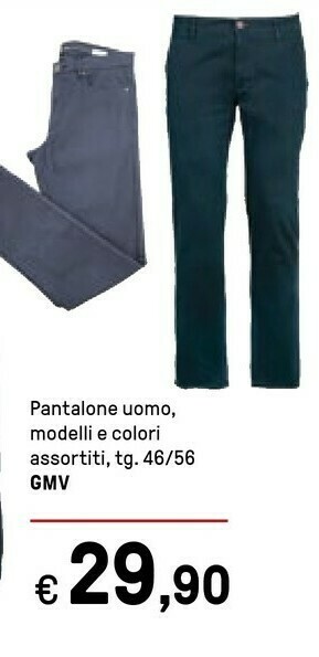 Iper La Grande Gmv Pantalone Uomo Taglia 56 offerta