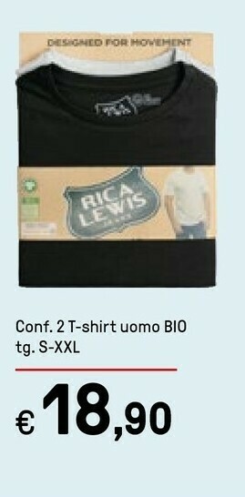 Iper La Grande Conf 2 T-shirt Uomo Bio offerta