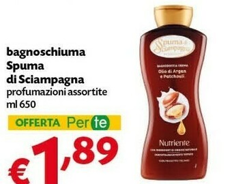 Pam Spuma di Sciampagna Bagnoschiuma offerta