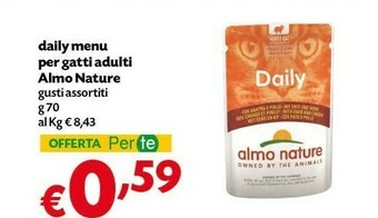 Pam Almo Nature Cibo per gatti offerta