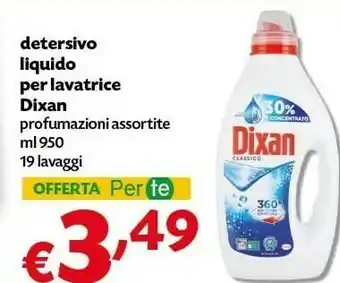 Pam Dixan Detersivo Liquido Per Lavatrice offerta
