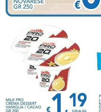 Milk - Crema Dessert Al Cacao Pro High Protein 200 G(ml)
