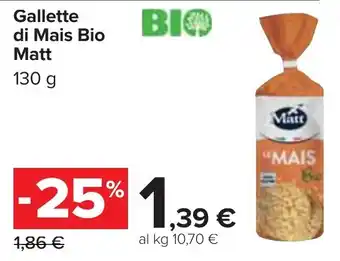 Gallette di Mais Bio Matt 130 g