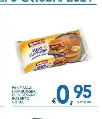 Vivo Supermercati Roberto - Maxi Hamburger Con Semi Di Sesamo 300 G(ml) offerta