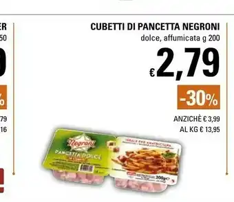 Basko Negroni Pancetta offerta