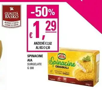 Basko Aia Spinacine offerta