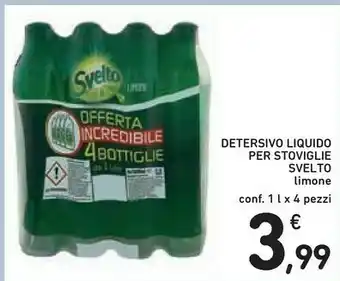 Conad Svelto Detersivo Liquido Per Stoviglie Limone 1000 Ml offerta