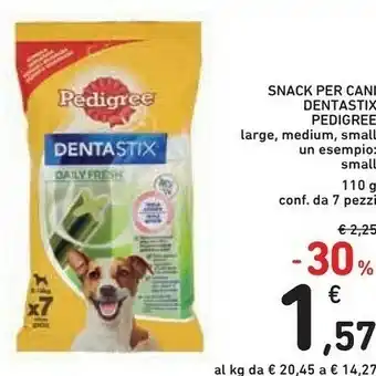 Conad Pedigree Snack Per Cani Dentastix offerta