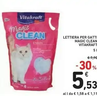Conad Vitakraft Lettiera Per Gatti Magic Clean offerta