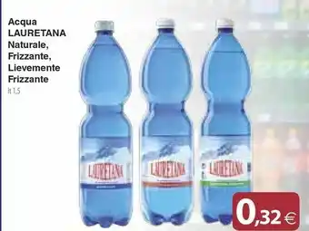 Lauretana Acqua Minerale Naturale Lievemente Frizzante