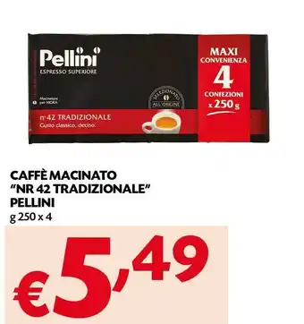 Pam Pellini Caffè Tradizionale Gusto Classico Deciso offerta