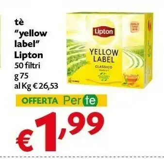 Pam Lipton Tea Lipton - Yellow Label offerta