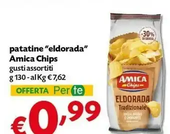 Pam Amica chips Eldorada La Tradizionale 130 G(ml) offerta