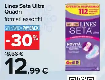 Carrefour Lines Seta Ultra Quadri formati assortiti offerta