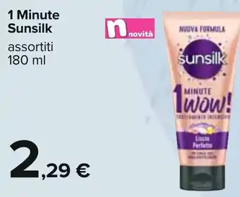 Carrefour 1 Minute Sunsilk assortiti 180 ml offerta