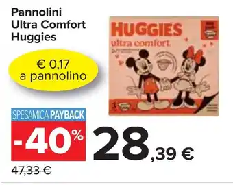Carrefour Pannolini Ultra Comfort Huggies offerta