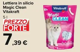 Carrefour Lettiera in silicio Magic Clean Vitakraft 5 l offerta
