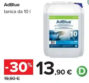 Carrefour AdBlue tanica da 10 I offerta