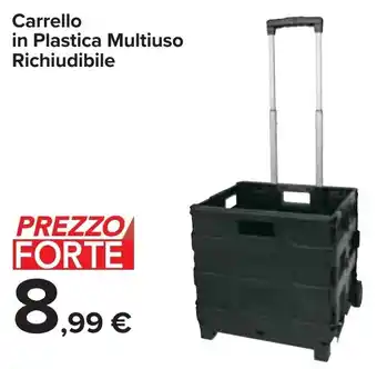Carrefour Carrello in Plastica Multiuso Richiudibile offerta