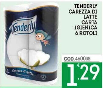 Eurocash Tenderly Carezza Di Latte Carta Igienica 6 Rotoli offerta