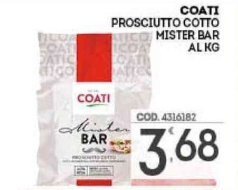Coati Prosciutto Cotto Mister Bar