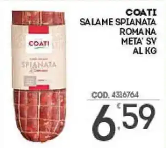 Eurocash Coati Salame Spianata Romana offerta