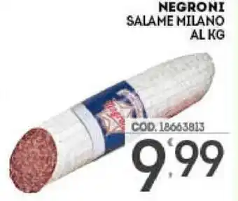 Eurocash Negroni Salame Milano offerta