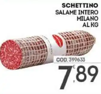 Eurocash Schettino Salame Intero Milano offerta