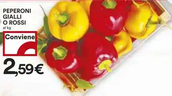 Coop PEPERONI GIALLI O ROSSI offerta