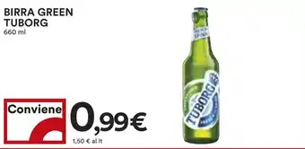 Coop BIRRA GREEN TUBORG 660 ml offerta