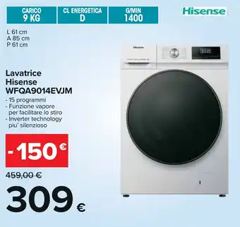 Carrefour Lavatrice Hisense WFQA9014EVJM offerta