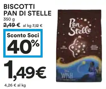 Coop BISCOTTI PAN DI STELLE 350 g offerta