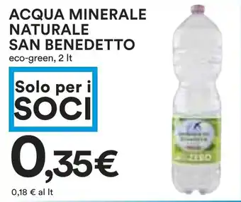 Coop ACQUA MINERALE NATURALE SAN BENEDETTO eco-green, 2 It offerta