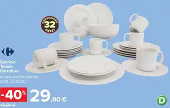 Carrefour Servizio Tavola Carrefour offerta