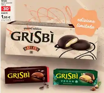 Carrefour Grisbì gusti assortiti 135 g offerta