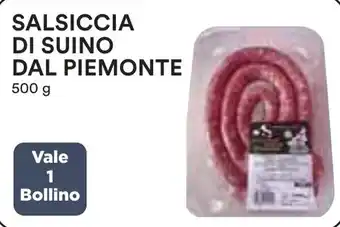 Coop SALSICCIA DI SUINO DAL PIEMONTE 500 g offerta