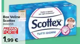Carrefour Box Veline Scottex assortiti offerta