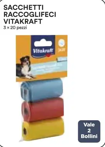 Coop SACCHETTI RACCOGLIFECI VITAKRAFT 3 x 20 pezzi offerta