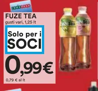 Coop FUZE TEA gusti vari, 1,25 It offerta